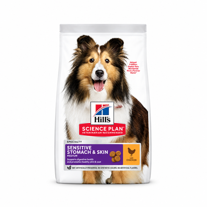 Hill’s Science Plan Adult Sensitive Stomach & Skin Medium Breed