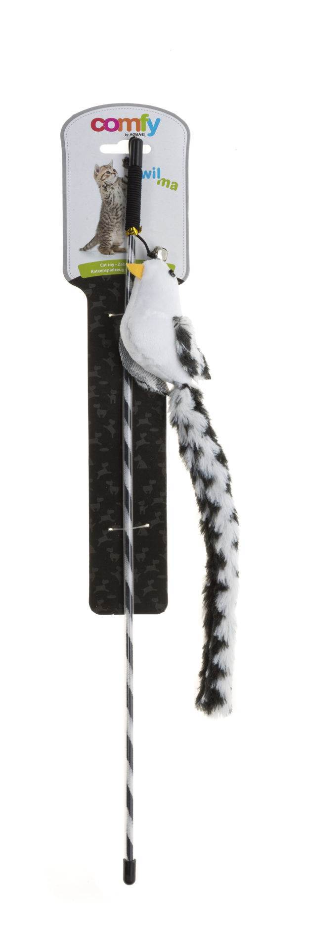 Comfy Wilma Tail Black Cat Toy