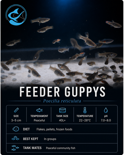 Feeder Guppys 10-25mm+-