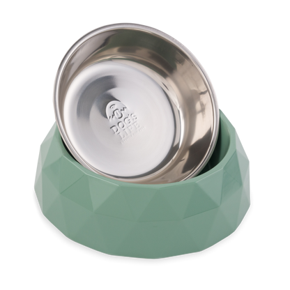 Dog's Life Diamond Melamine Stainless Steel Bowls