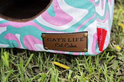 Cats Life Cat Cube Flowers& Leaves