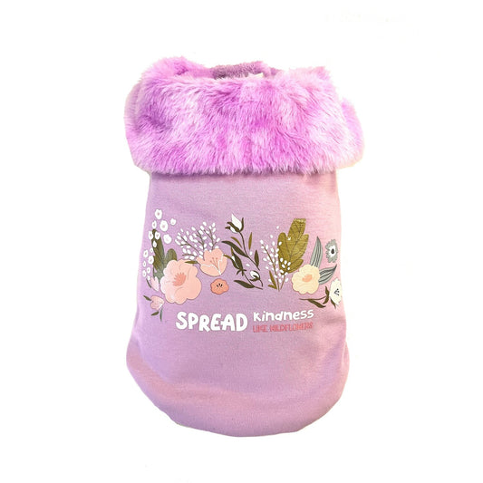 Dog's Life Spread Kindness Winter Cape - Purple
