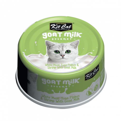 Kit Cat White Meat Tuna Flakes & Shrimp With Goat Milk