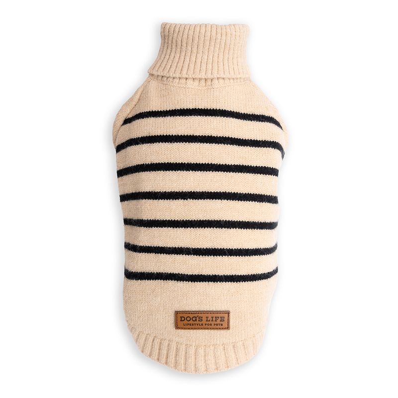 DLWN Polo-Neck Striped Pullover
