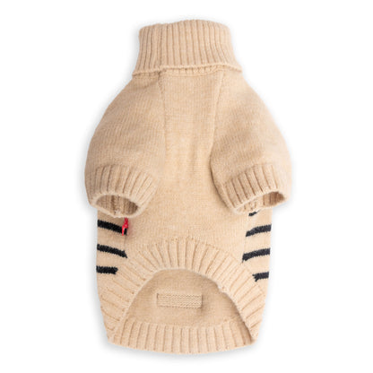 DLWN Polo-Neck Striped Pullover