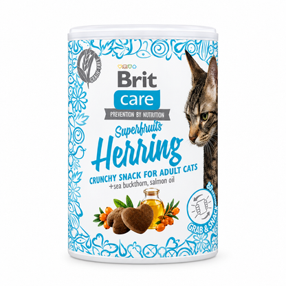 Brit Care Superfruits Herring Snack Sterilised Cats 100g