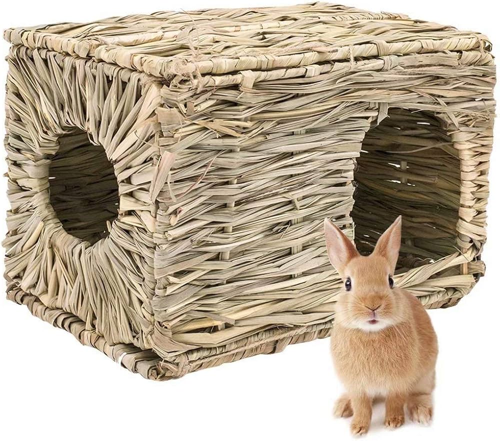 Woven Grass House For Rabbits/Guinea Pigs - Large