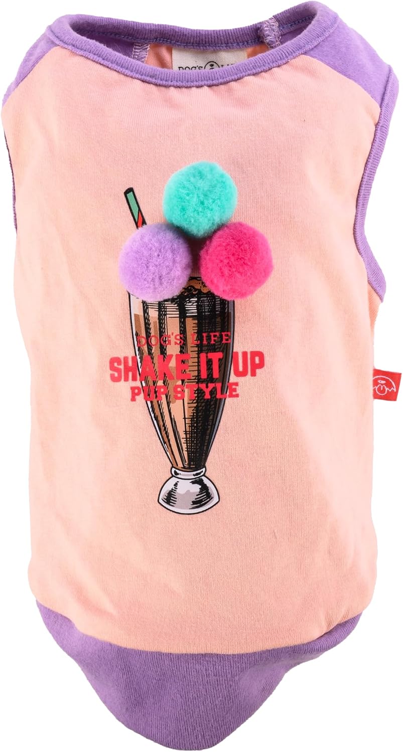 DLSUM Milk Shake Doggy Tee (Pink)