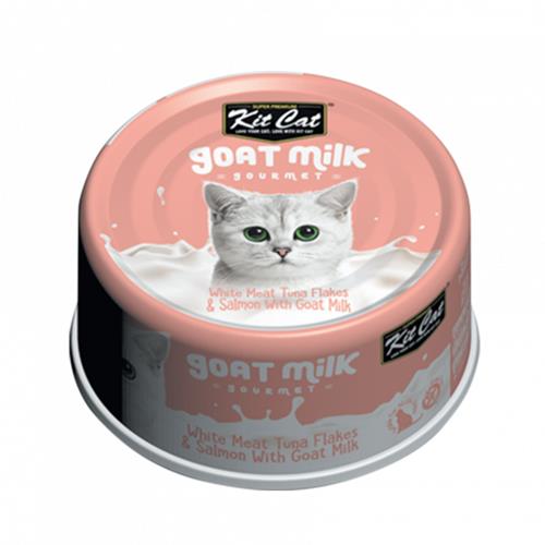 Kit Cat White Meat Tuna Flakes & Salmon With Goat Milk