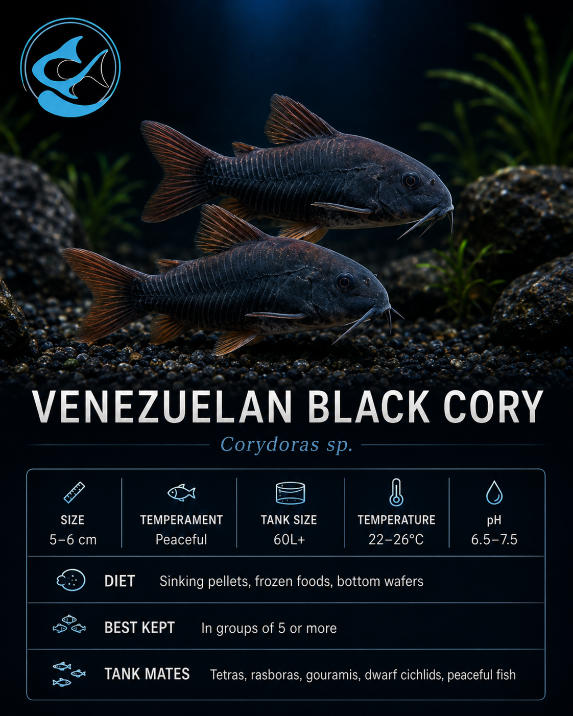 Corydoras-Venezuelan Black