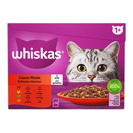 Whiskas Classic Meals Selection In Jelly