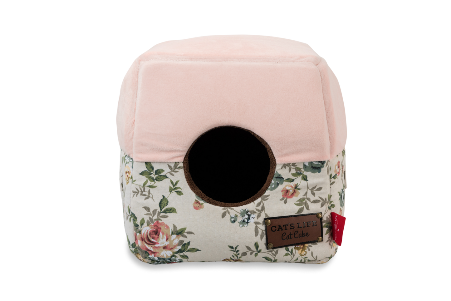 Cat's Life Cat Cube Floral Pink