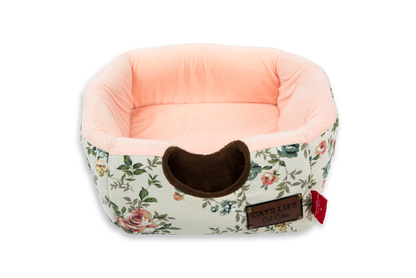 Cat's Life Cat Cube Floral Pink