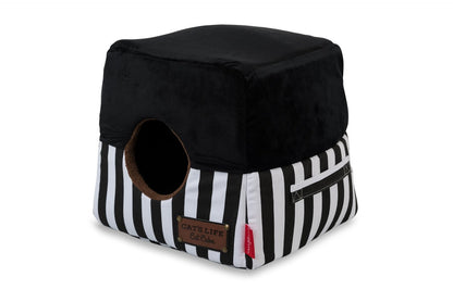 Cat's Life Cat Cube Stripe Black
