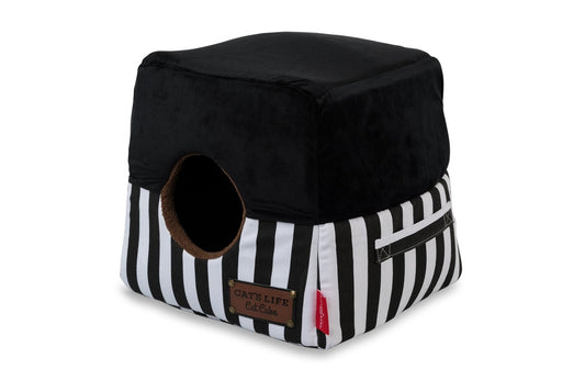 Cat's Life Cat Cube Stripe Black