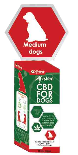 Afrivet CBD Drops Medium Dogs 30ML