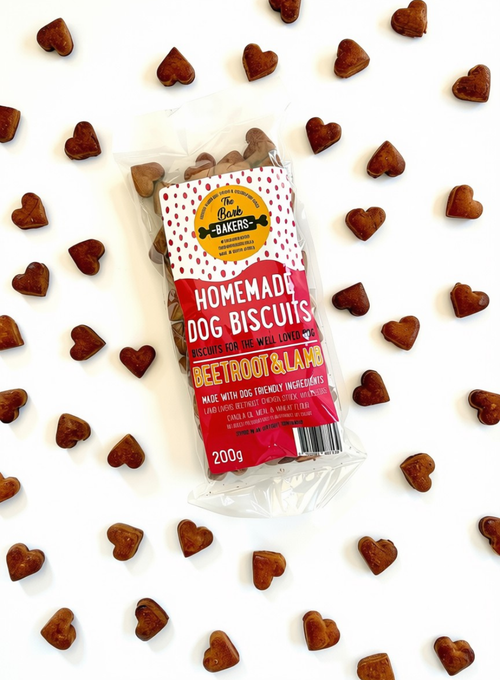 Bark Bakers - Beetroot & Lamb Liver MIni Hearts 200g