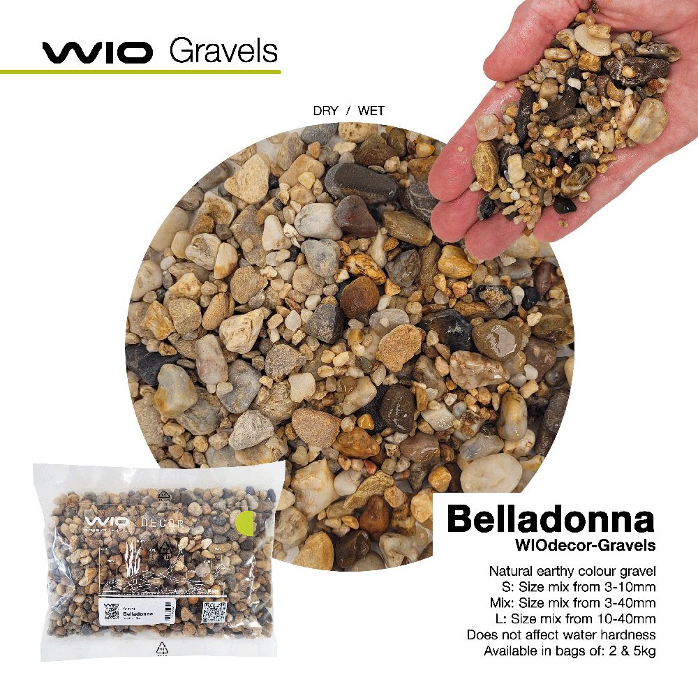 Belladonna Gravel Mix2 2kg, 3 - 40mm