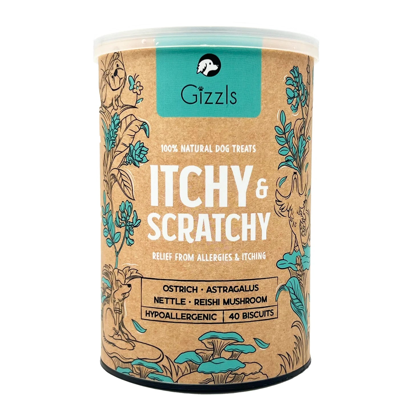 Gizzls Itchy & Scratchy Dog Biscuits