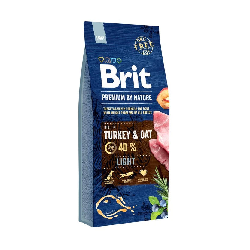 Brit Premium Adult Dog Turkey & Oat (Light)