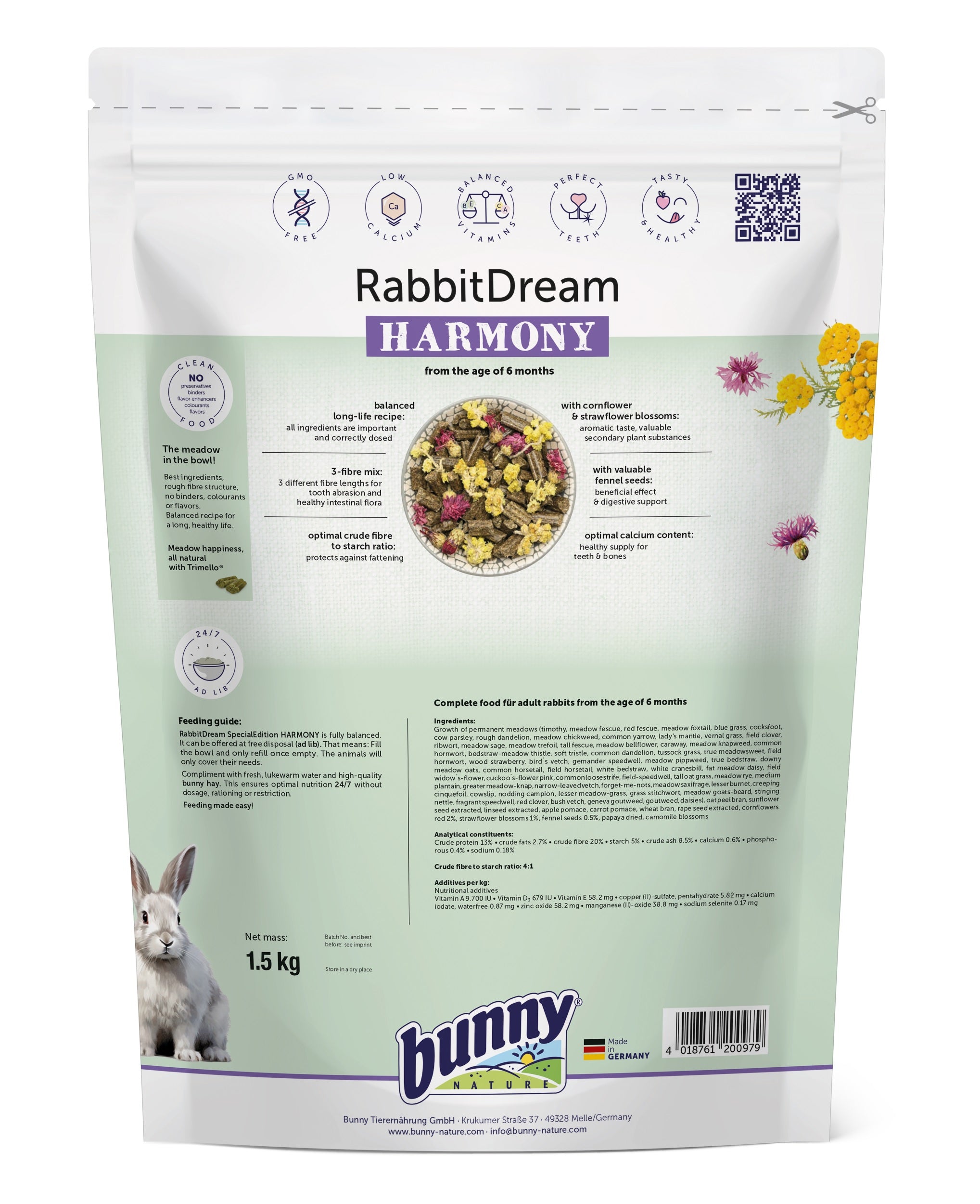 Bunny Nature Rabbit Dream - Harmony  1.5kg