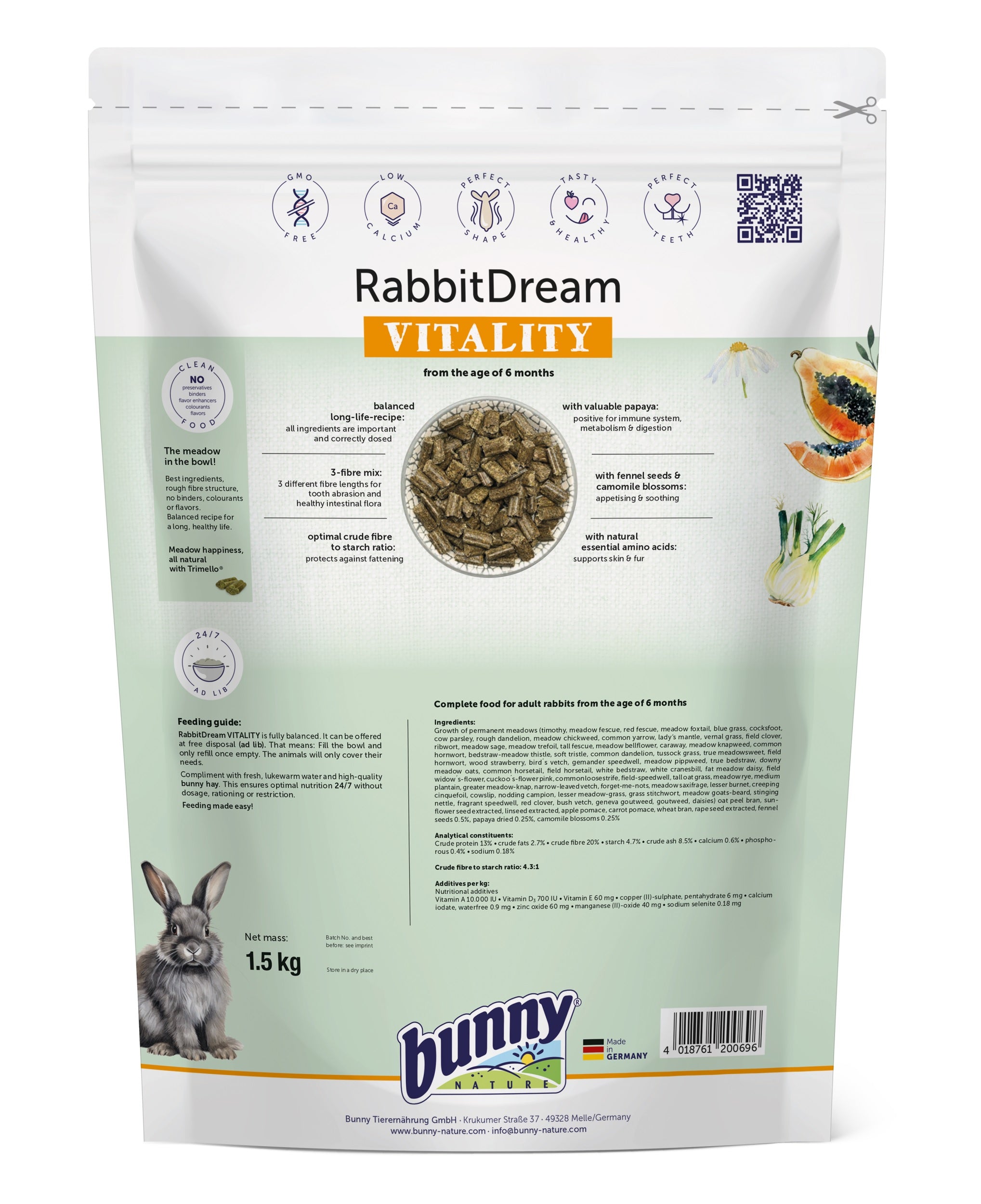 Bunny Nature Rabbit Dream - Vitality 1.5kg