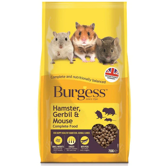 Burgess Excel Gerbil / Mouse / Hamster Nuggets 750g