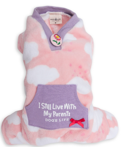DLWN Cloud With Hearts PJ (Pink)