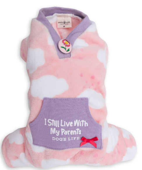 DLWN Cloud With Hearts PJ (Pink)