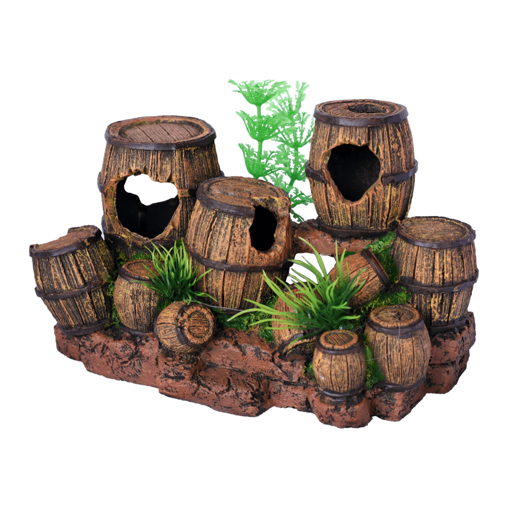 Barrels with Plants Ornament