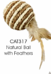 Natural Ball W/Feathers