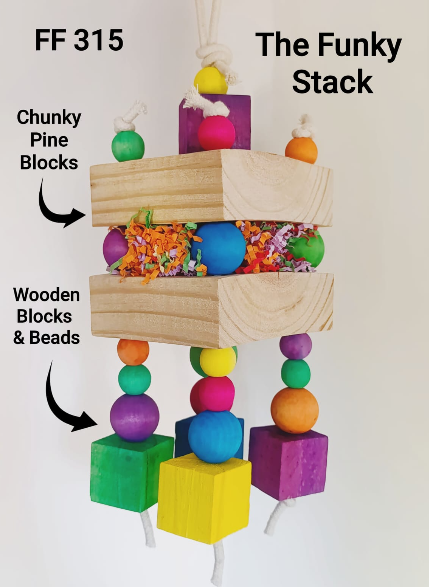 The Funky Stack Bird Toy