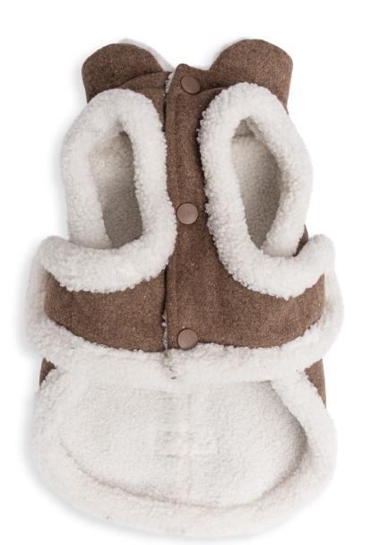 DLWN Wool Winter Coat with Sherpa Fleece