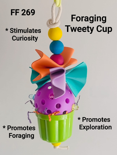Forage Tweety Cup Bird Toy