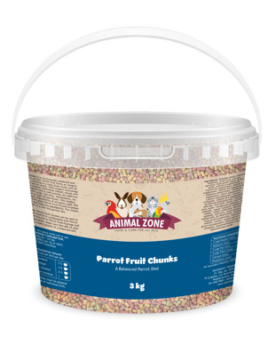 Animal Zone Parrot Fruit Chunks Value Tub - 3kg