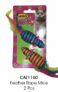 Feather Rope Mouse 2pc