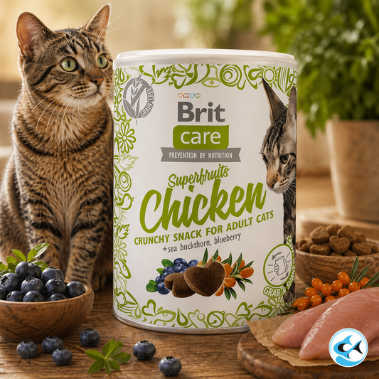 Brit Care Adult Superfruits Chicken Cat Snack 100g