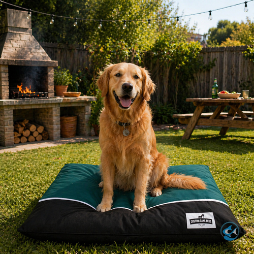 Dog's Life Catching Some ZZZ's Cushion Bed - Blue