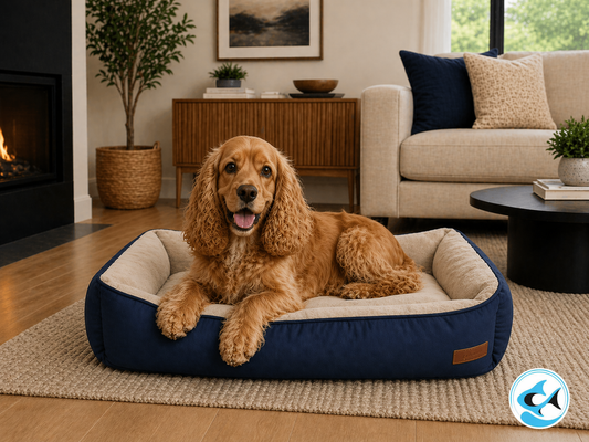 Huntlea Bolster Kuddly Pagent Blue