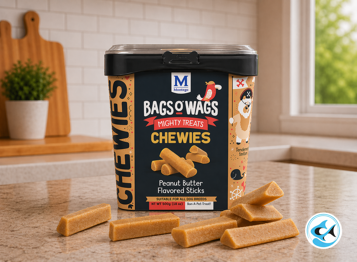 Montego Bags O' Wags Puppy - Peanut Butter Toffees