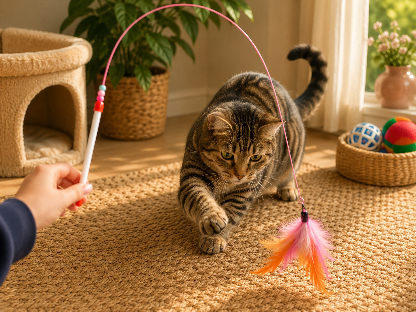 CP Small Cat wire Dangling Toy