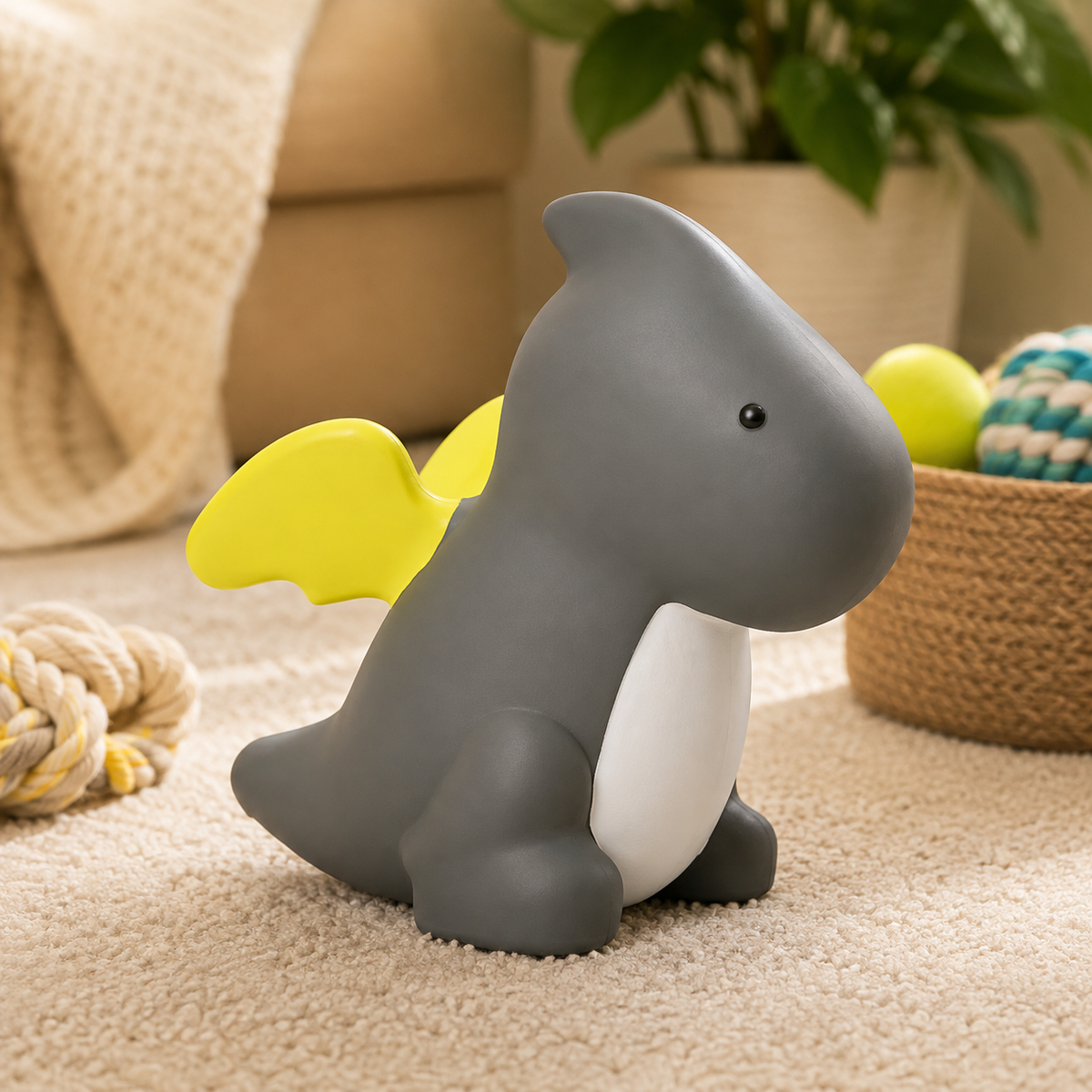 Q-Monster Dino Squeaky Toy
