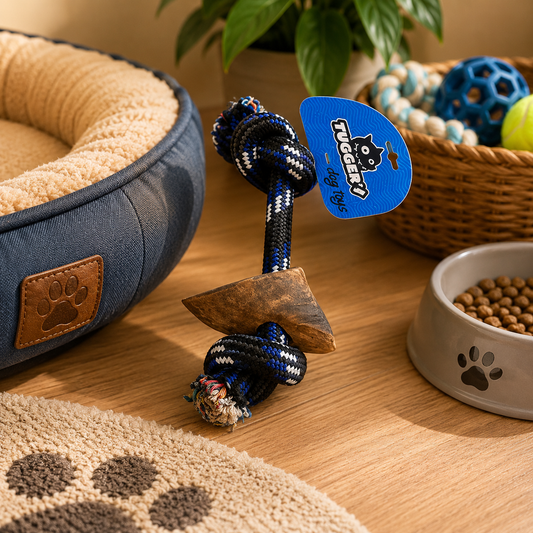 Tugger Smoked Hoof Rope Toy