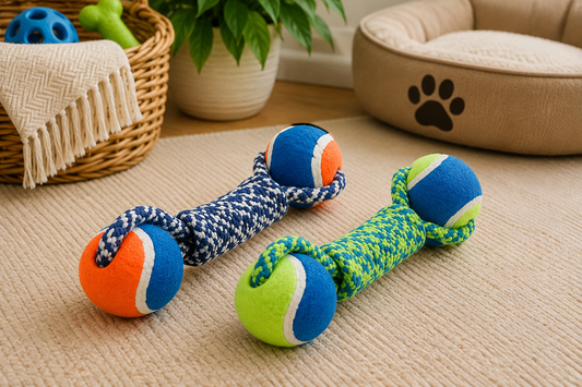Zugo Dog Rope Tennis Dumbbell
