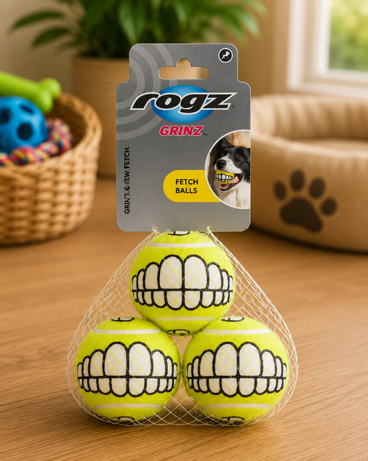 Rogz Grinz Multi Pack 3 Tennis Ball