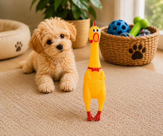 Squeaky Chicken Toy