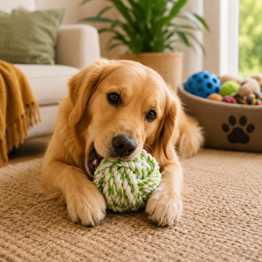Canine Clean 8cm  Dental Rope Ball