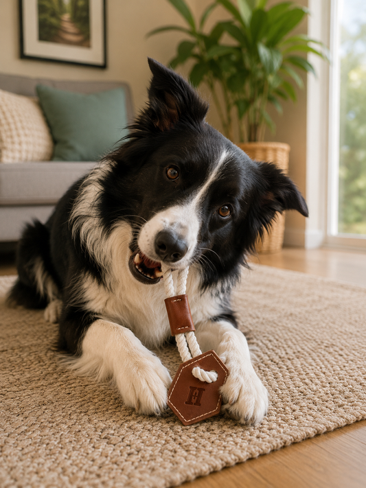 Huntlea Tug with hexagonal leather piece