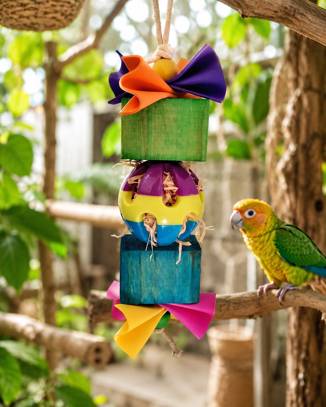 Funky Forage Tower Bird Toy
