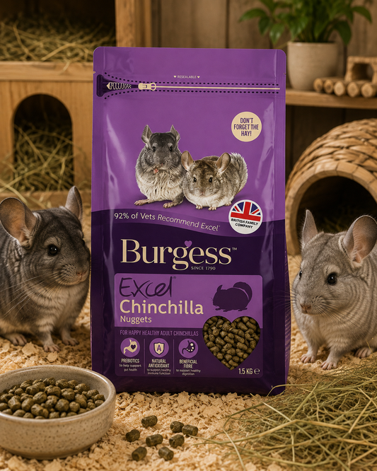 Burgess Excel Chinchilla Nuggets 1.5Kg
